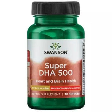 Swanson Super DHA 500 500mg 30 Softgels