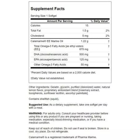 Swanson Super DHA 500 500 mg 30 pehmet vedel