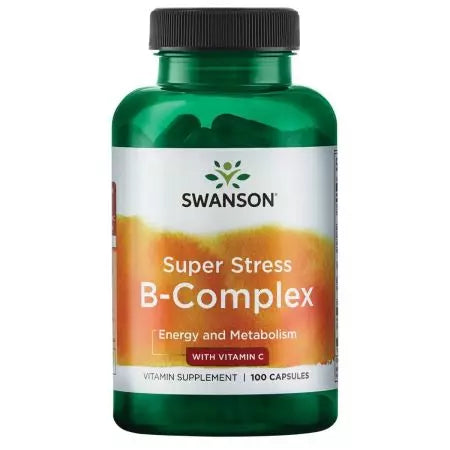 Swanson Super Stress Bcomplex z witaminą C 100 kapsułkami