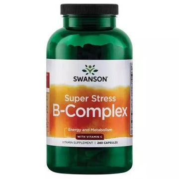 Swanson Super Stress BComplex with Vitamin C 240 Capsules