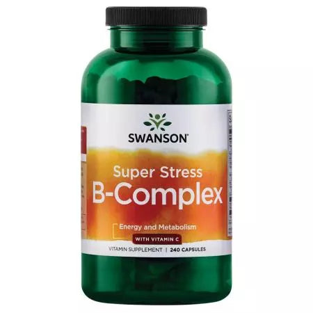 Swanson Super Stress Bcomplex avec des capsules de vitamine C 240