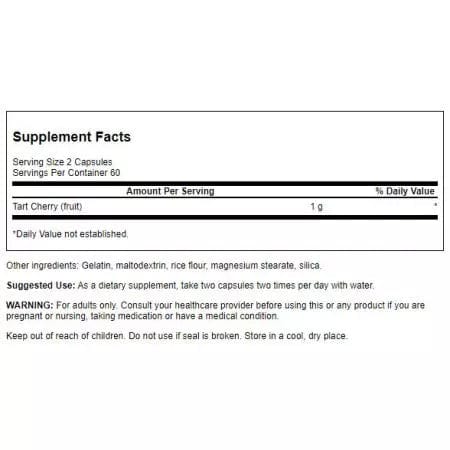 Swanson Tart Cherry 500 mg 120 Capsules