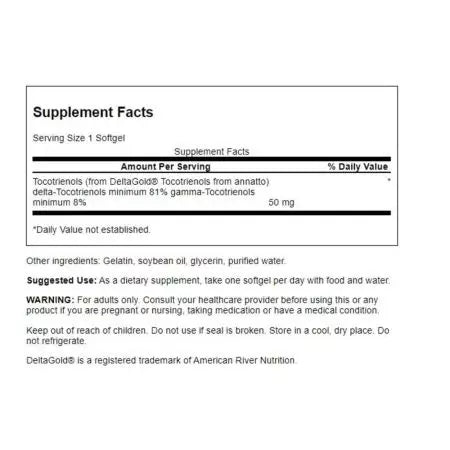 Swanson toCotrienols 50 mg 60 softgels