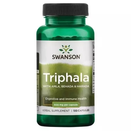 Swanson Triphala con Amla Behada y Harada 500mg 100 Cápsulas