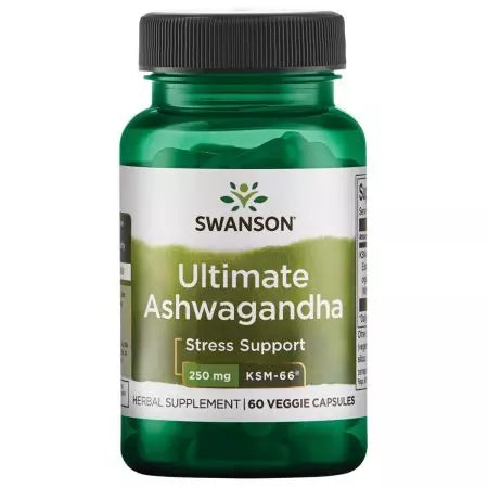 Swanson Ultimate Ashwagandha KSM66 250 mg 60 kasvissyöjäkapselia