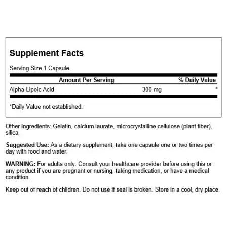 Swanson Ultra alfa -lipoehape 300 mg 60 kapslit