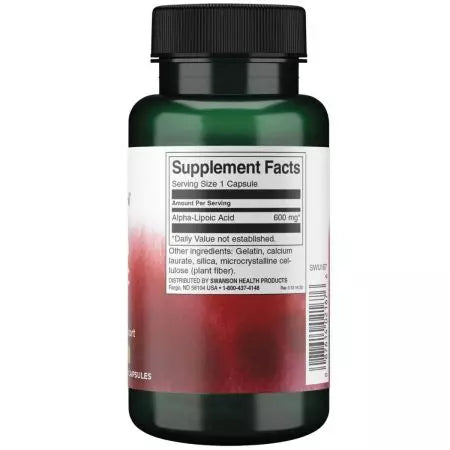 Swanson Ultra Alpha Lipoic Acid 600 mg 60 kapsler