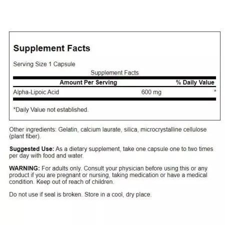 Swanson Ultra Alpha liposav 600 mg 60 kapszula