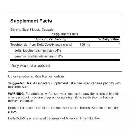 Swanson Ultra Tocotrienols 100 mg 60 flydende kapsler