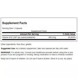 Vitamine Swanson B12 500mcg