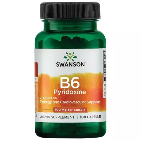 SWANSON VITAMIN B6 PYRIDOXINE 100mg 100 κάψουλες