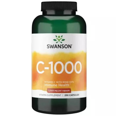 Swanson Vitamin C με τριαντάφυλλα γοφούς 1.000 mg 250 κάψουλες