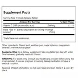 Swanson Vitamina C con Rose Hips TimedRelease - 250 tabletas
