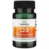 SWANSON VITAMIN D3 Υψηλή ισχύς 1.000 κάψουλες IU (25 mcg) 30