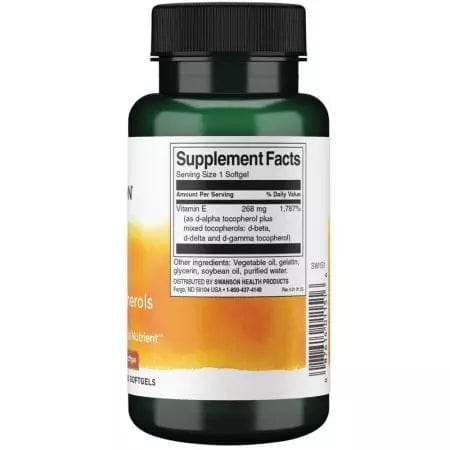 Swanson Vitamin E Mixed Tocopherols 400iu 100 Softgels