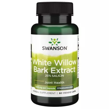 Swanson White Willow Bark Extrait 500 mg 60 Veg Capsules