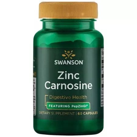 Swanson Zinc Carnosine Featuring Pepzingi 60 Capsules