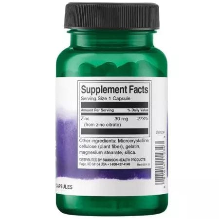 Swanson zinkcitraat - 60 capsules