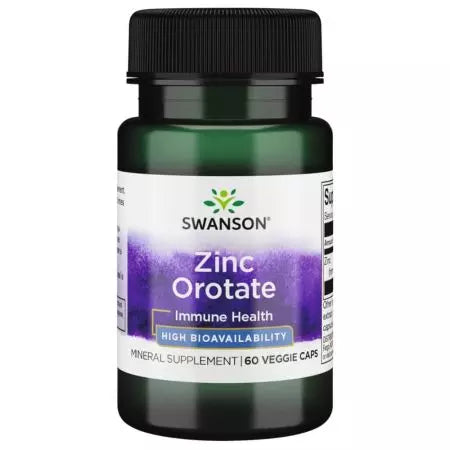 Swanson Zinc Orotate 10mg 60 Veg Capsules