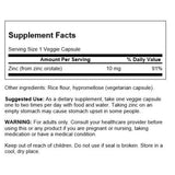 Swanson Zinc Orotate 10mg 60 Veg Capsules
