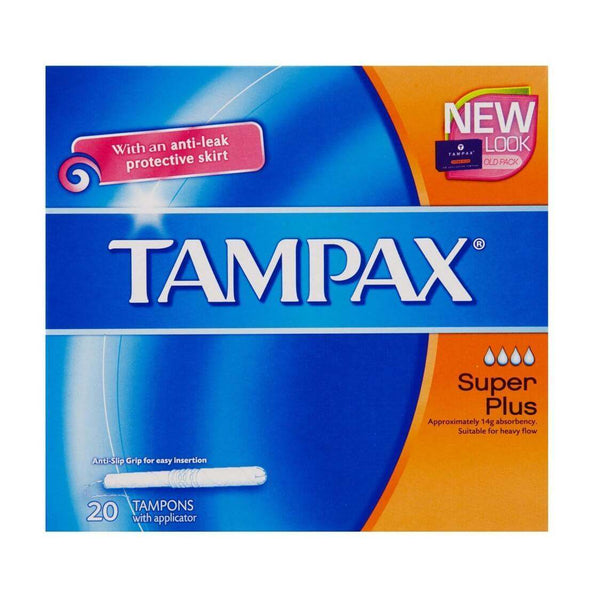 Tampax Super Plus Tampons Pack of 20 - welzo