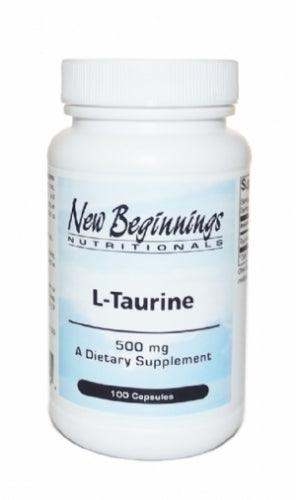 Taurine 500 mg - 100 Capsules - New Beginnings - welzo