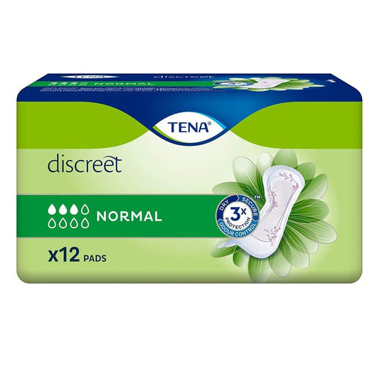TENA Discreet Normal Pads Pack of 12