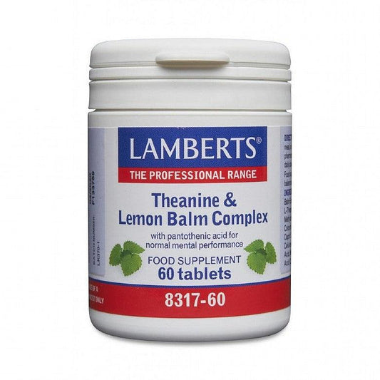 Theanine & Lemon Balm Complex, 60 Tabs - Lamberts - welzo