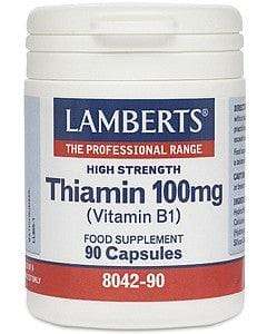 Thiamin 100mg, 90 Caps - Lamberts - welzo