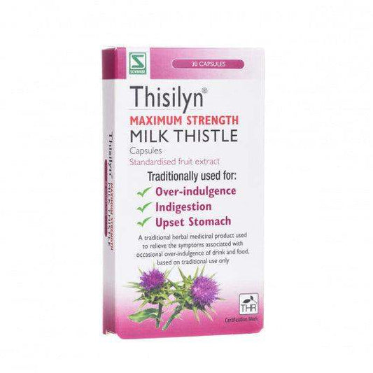 Thisilyn Milk Thistle Capsules are a traditional herbal product which is used to relieve pain from indigestion and an upset stomach due to the eating of food and drink.