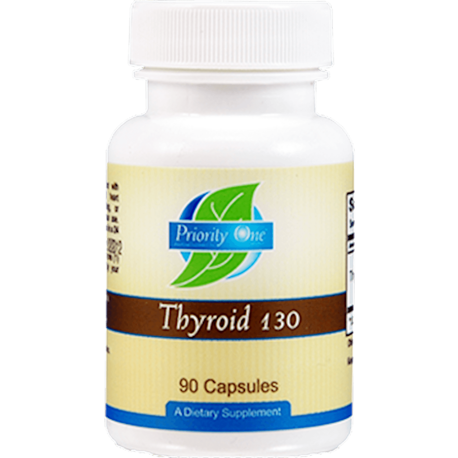 Thyroid 130mg 90 capsules - Priority One Vitamins - welzo