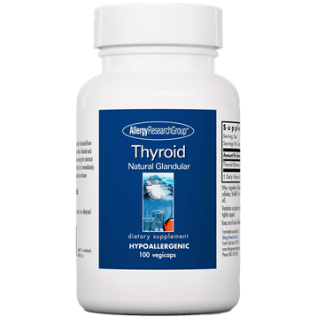Thyroid Natural Glandular, 100 Capsules - Allergy Research Group - welzo