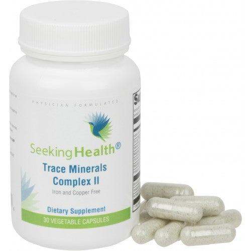 Trace Minerals Complex II - Iron and Copper Free - 30 Vegetable Capsules - Seeking Health - welzo