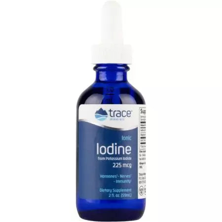 Trace minerales yodo iónico del yoduro de potasio 225mcg 2 fl oz (59 ml)