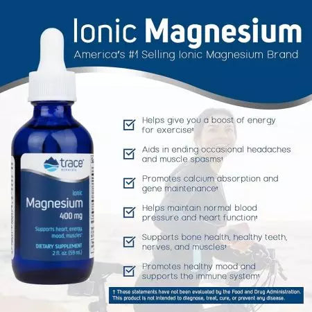 Spurenmineralien ionische Magnesium 400 mg 2 fl oz