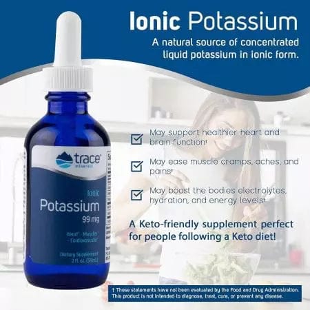 Trace Minerals Liquid Ionic Potassium 99mg 2 fl oz (59ml)