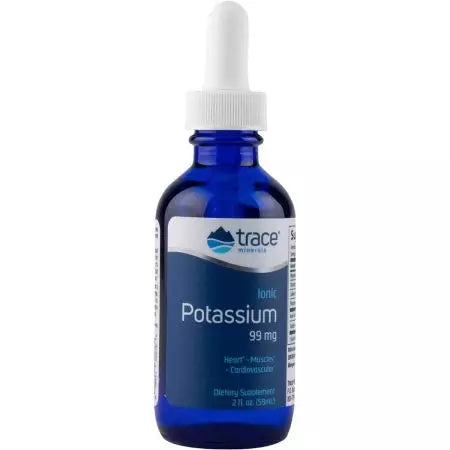 Trace Minerals nestemäinen ioninen kalium 99 mg 2 fl oz (59 ml)