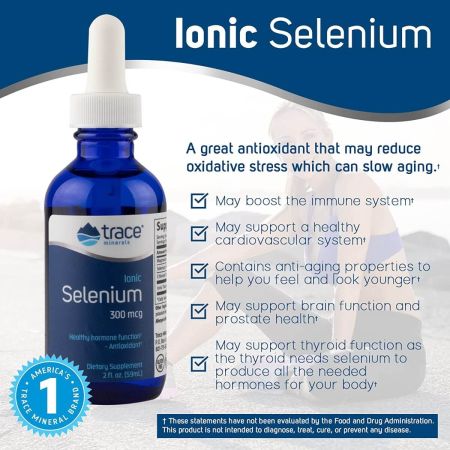 Urmează minerale Seleniu ionic lichid (300 mcg) 2 oz