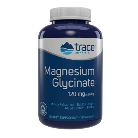 Trace Minerals Magnesiumglycinat 120 mg 180 Kapseln