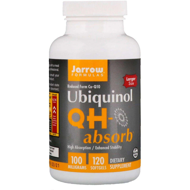 Ubiquinol QH-Absorb 100mg, 120 Softgels - Jarrow Formulas - welzo