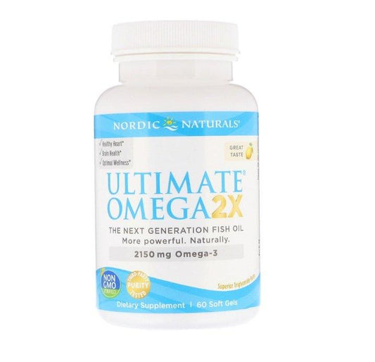 Ultimate Omega 2X (Lemon) - 120 Soft Gels - Nordic Naturals - welzo