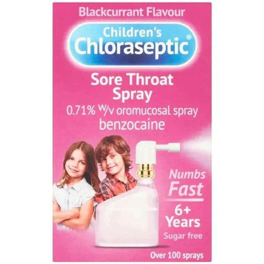 Ultra Chloraseptic Children's Sore Throat Spray Blackcurrant 15ml - welzo