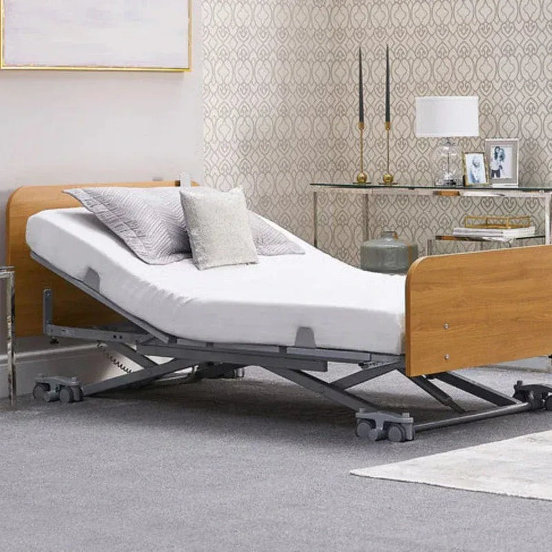 Lit de soins de profilage électrique ultra-bas solo - hauteur réglable avec auto-régression