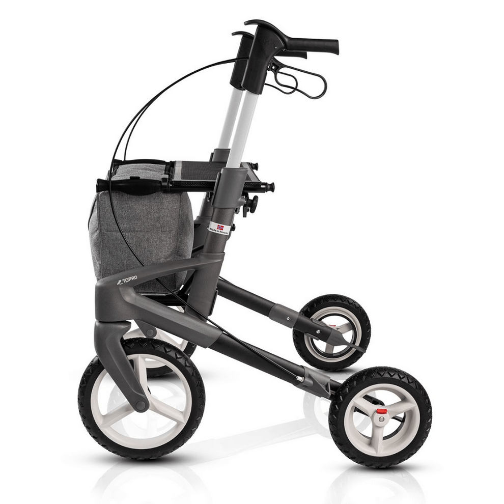 TOPRO Olympos ATR Outdoor Rollator with Off-Road Wheels & Ergo Grip Handles