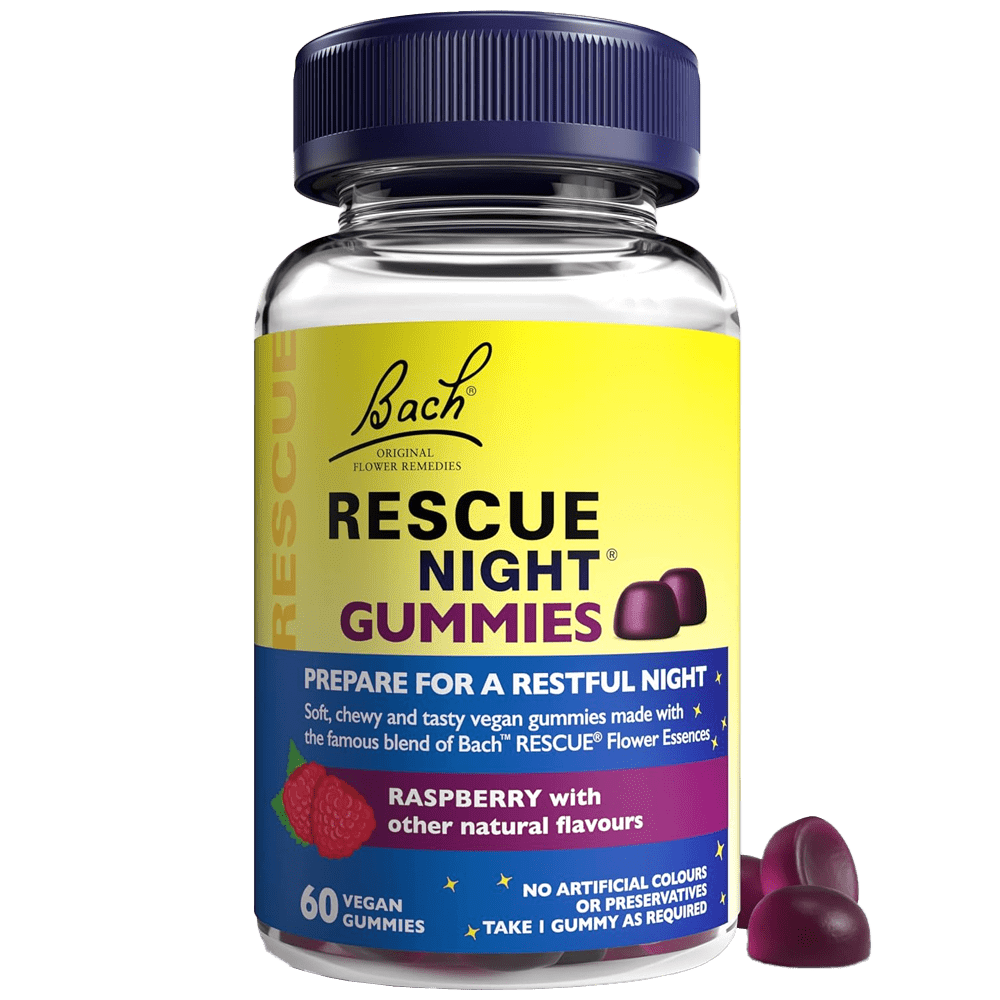 Rescue Night Vegan Gummies Raspberry Pack of 60 - welzo