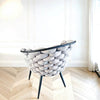 Chaises de restauration en faux cuir blanc - Ensemble de 2 chaises de jambe chromée moderne Cordoue (copie)