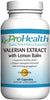 Valerian Extract with Lemon Balm - 160 mg, 60 capsules - ProHealth - welzo