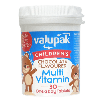 Valupak Children's Chocolate Flavoured Multi Vitamins Pack of 30 - welzo