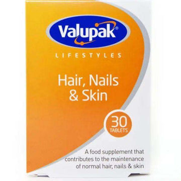 Valupak Hair, Nails & Skin Tablets Pack of 30 - welzo