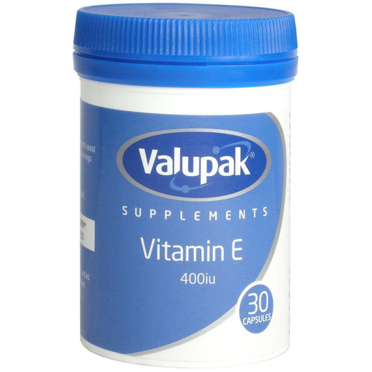 Valupak Vitamin E 400iu Capsules Pack of 30 - welzo